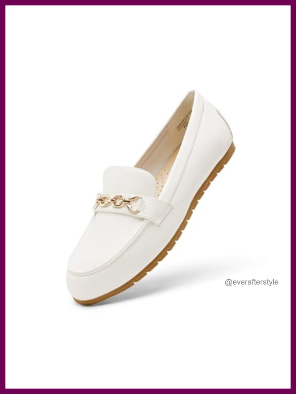 Women's Faux Leather Loafers Slip On Flats Comfortable Office Work Shoes